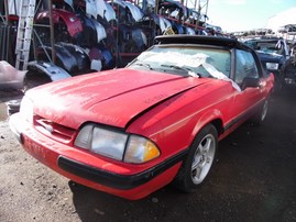 1989 FORD MUSTANG LX RED CONV 2.3L AT F18051